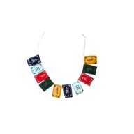 OM Tibetské Mantra Zamatové Vlajky – Malé (10 vlajok)