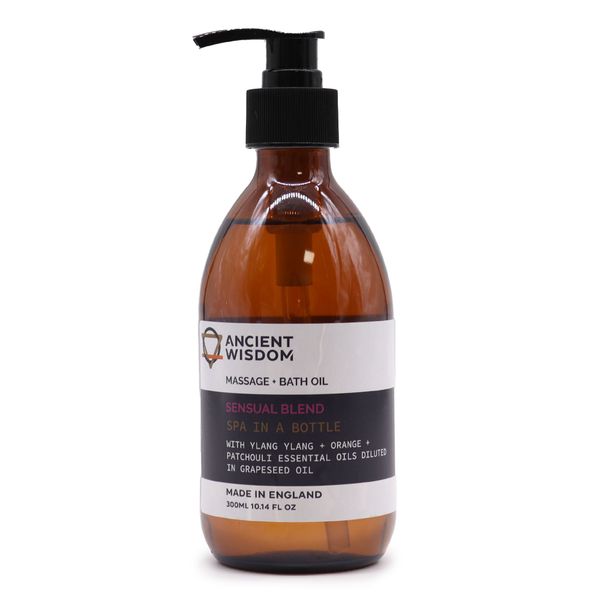 Aromaterapeutický masážny a kúpeľový olej - Zmyslový  - 300 ml