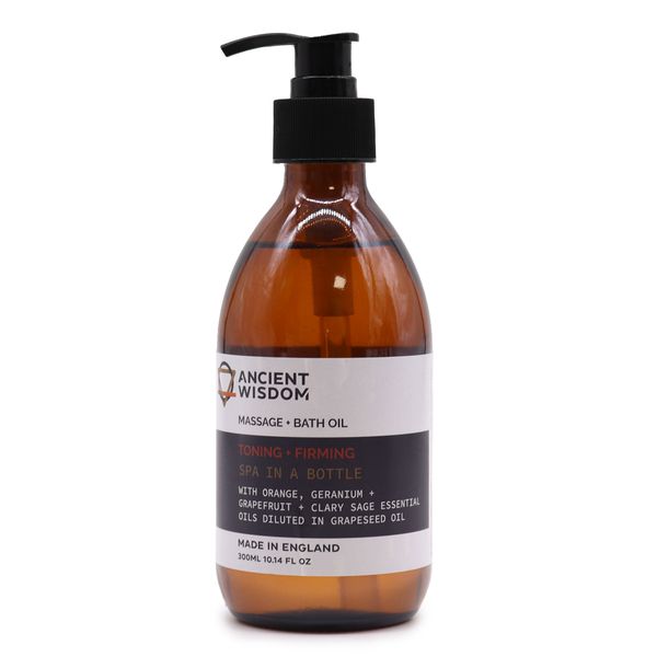 Tonizujúci a spevňujúci masážny a kúpeľový olej – 300 ml