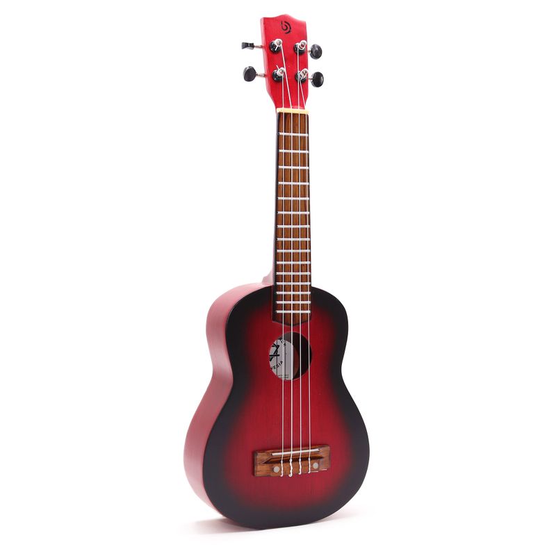 Ručne Vyrábané Ukulele - Prírodná Povrchová Úprava s Tieňovaním (4 struny)