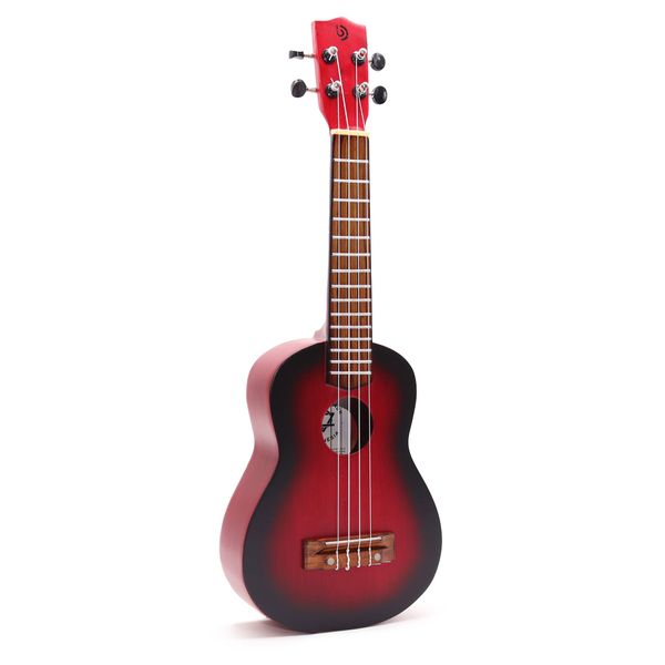 Ručne Vyrábané Ukulele - Prírodná Povrchová Úprava s Tieňovaním (4 struny)