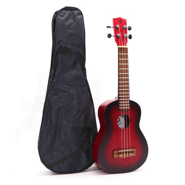 Ručne Vyrábané Ukulele - Prírodná Povrchová Úprava s Tieňovaním (4 struny)