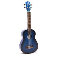 Ručne Vyrábané Ukulele - Modrá Povrchová Úprava s Tieňovaním (4 struny)