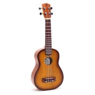 Ručne Vyrábané Ukulele - Oranžová Povrchová Úprava s Tieňovaním (4 struny)