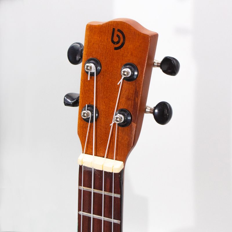 Ručne Vyrábané Ukulele - Oranžová Povrchová Úprava s Tieňovaním (4 struny)