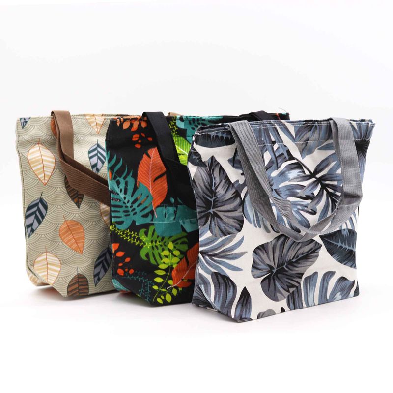 Tropická Praktická Taška Quick Shop Bag – (3x rôzne vzory) – 32x23x10cm