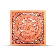 Štvorcový Dekoračný Drevený Panel Ganesha 30x30cm