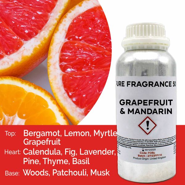 Čistý Vonný Olej - Grapefruit a Mandarínka 500ml