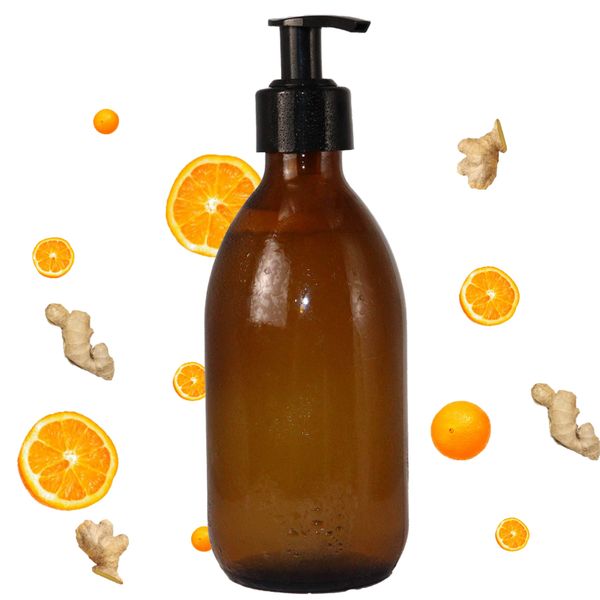 Sprchový Gél na Ruky a Telo - Zázvor a Pomaranč 300ml - Bez Etikety
