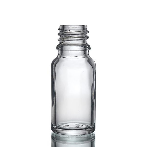10ml  Číra Sklenená Fľaška - Bez Uzáveru