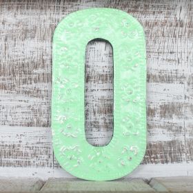 Číslo "0" - Rôzne farby - 15 cm