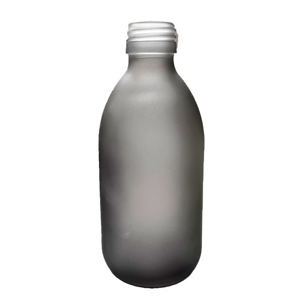 300 ml Liekovka Zo Sivého Matného Skla - Bez Uzáveru