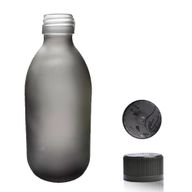 300 ml Liekovka Zo Sivého Matného Skla - Bez Uzáveru