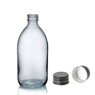 250 ml Liekovka zo Sivého Skla - Bez Uzáveru