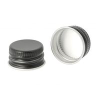 Uzáver na Sklenenú Liekovku - Čierny Hliník 28 mm