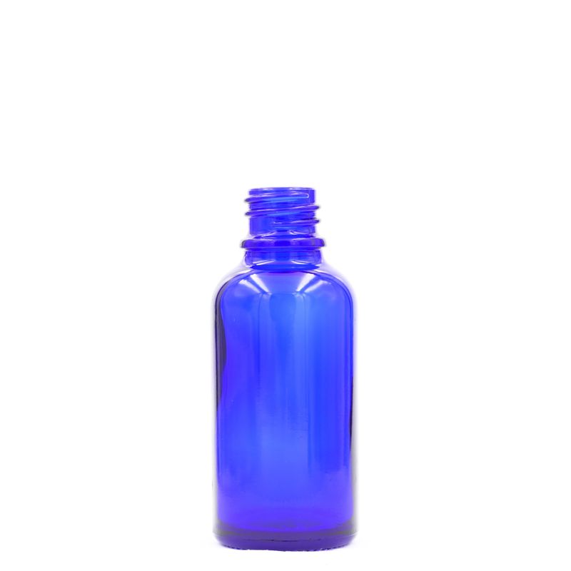 5ml Modrá Sklenená Fľaška - Bez Uzáveru