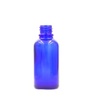 10ml Modrá Sklenená Fľaška - Bez Uzáveru
