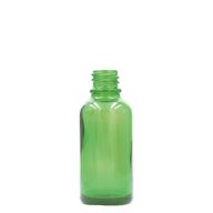 5 ml Zelená Sklenená Fľaška - Bez Uzáveru