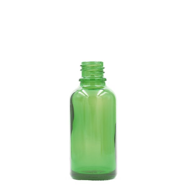 5 ml Zelená Sklenená Fľaška - Bez Uzáveru