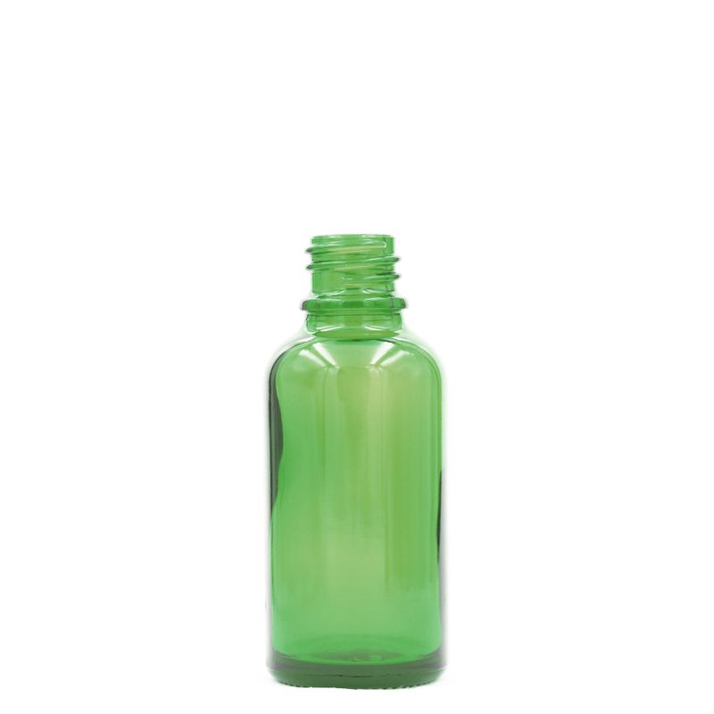 5 ml Zelená Sklenená Fľaška - Bez Uzáveru