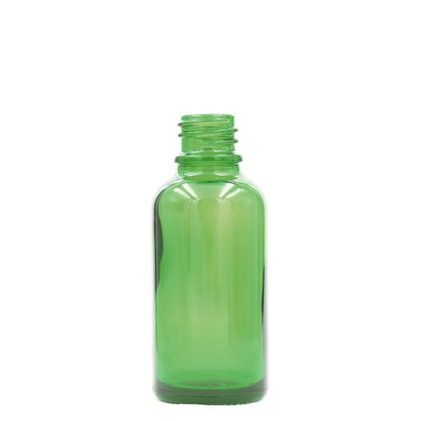 10ml Zelená Sklenená Fľaška - Bez Uzáveru