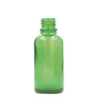 30ml Zelená Sklenená Fľaška - Bez Uzáveru