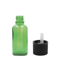10ml Zelená Sklenená Fľaška - Bez Uzáveru