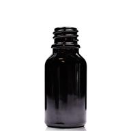 15ml Čierna Sklenená Fľaška - Bez Uzáveru