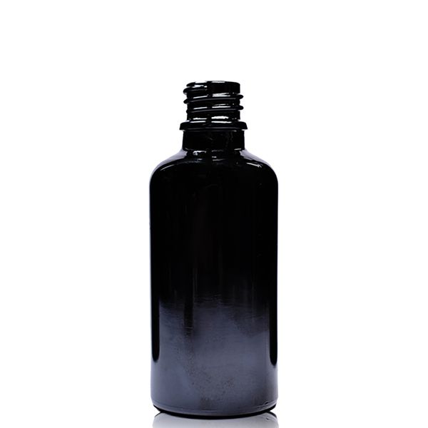 30ml Čierna Sklenená Fľaška - Bez Uzáveru
