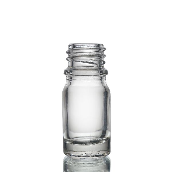 5ml Číra Sklenená Fľaška - Bez Uzáveru