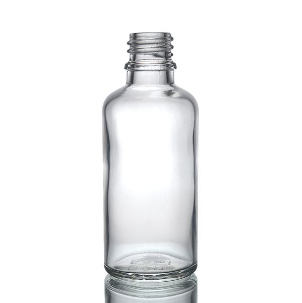 50ml  Číra Sklenená Fľaška - Bez Uzáveru