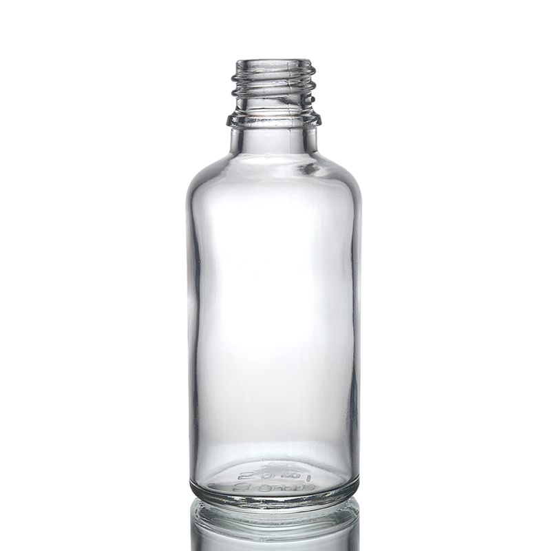 50ml  Číra Sklenená Fľaška - Bez Uzáveru