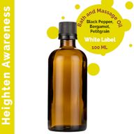 Masážny Olej na Posilnenie Vnímania - 100ml - Bez Etikety