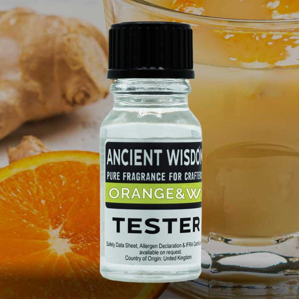 10ml Tester Vonného Oleja - Pomaranč a Teplý Zázvor