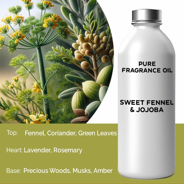 Čistý Vonný Olej –Sladký Fenikel a Jojoba – 500 ml