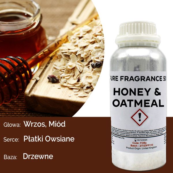 Čistý Vonný Olej - Med a ovsené vločky 500ml
