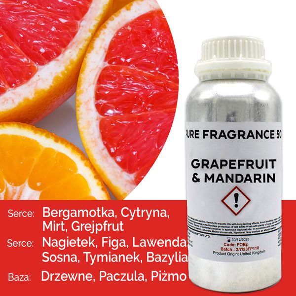 Čistý Vonný Olej - Grapefruit a Mandarínka 500ml