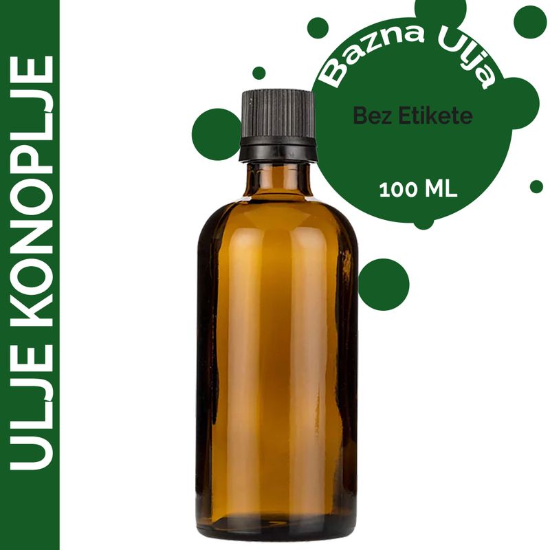 Olej z Konopného Semena - 100ml - Bez Etikety