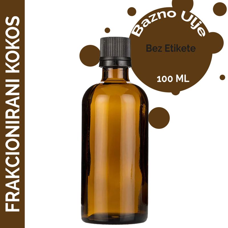 Frakcionovaný Kokosový Olej - 100ml - Bez Etikety