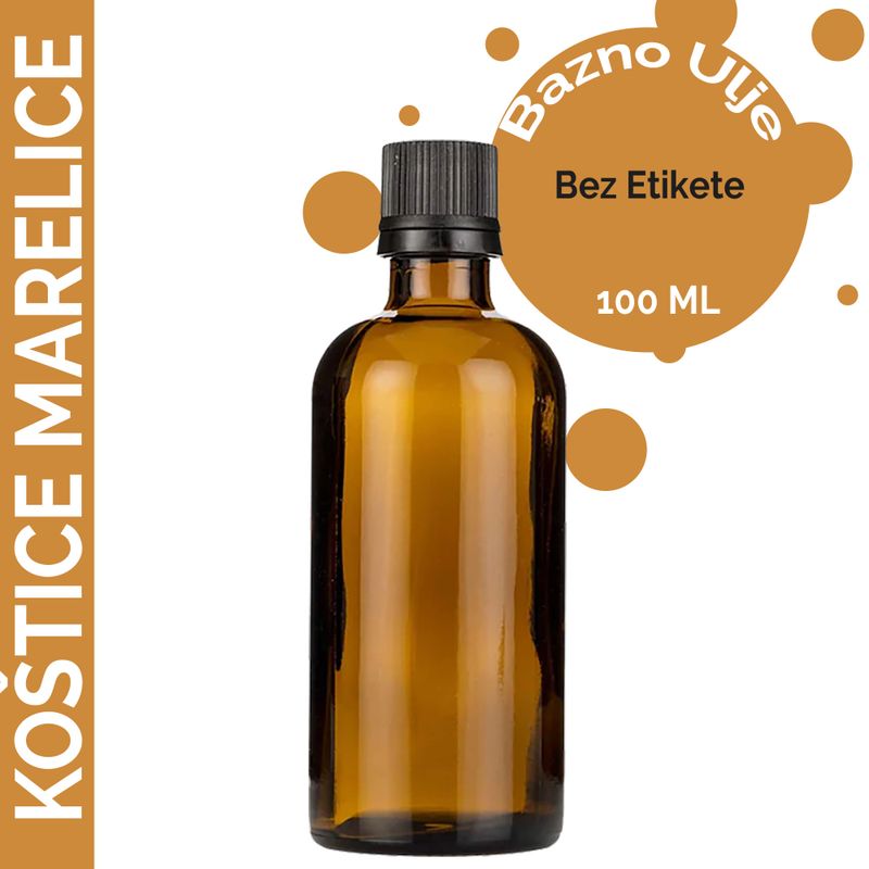 Olej z Marhuľového Jadra - 100ml - Bez Etikety