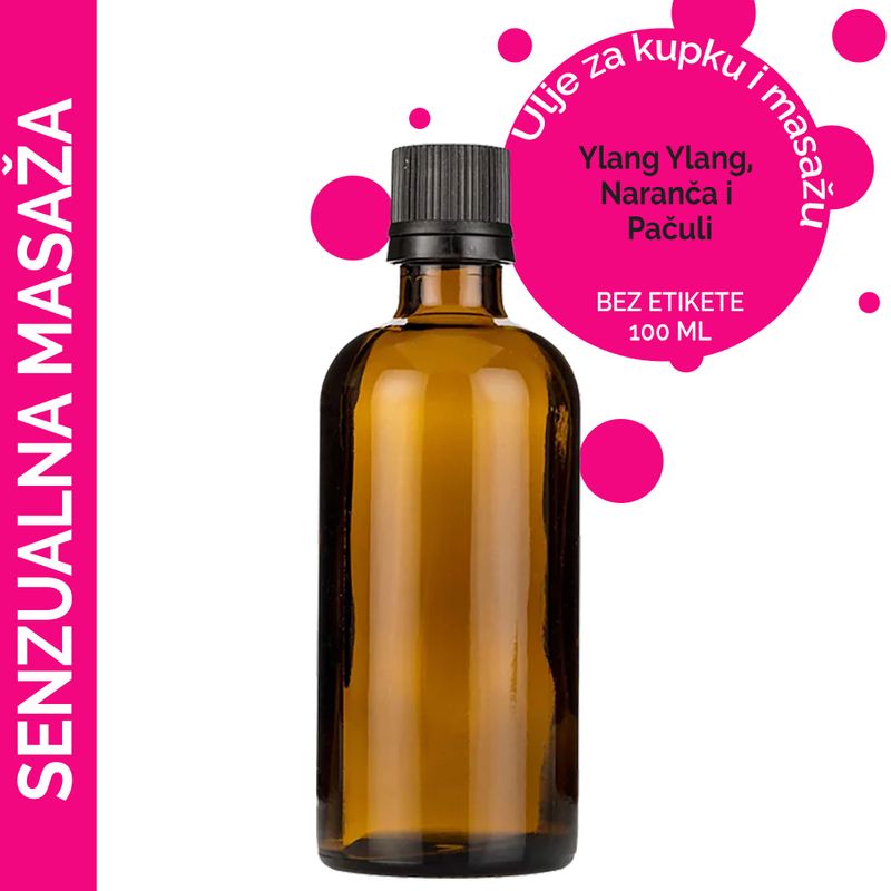 Kúpeľový a Masážny Olej - Senzuálna Zmes - 100ml - Bez Etikety