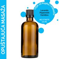 Kúpeľový a Masážny Olej - Relaxačná Zmes 100ml - Bez Etikety
