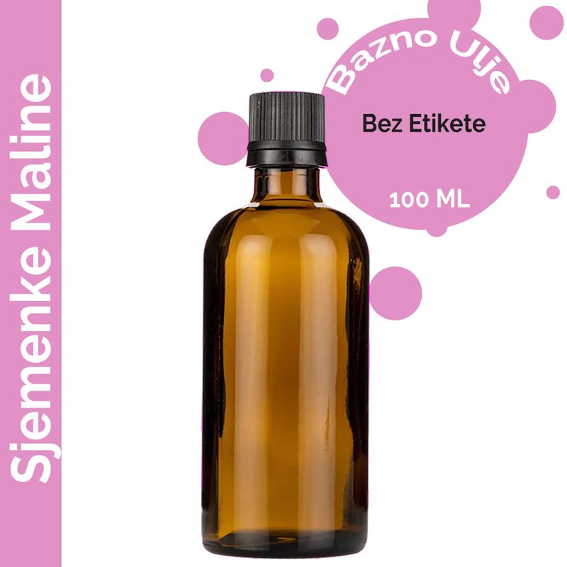 Olej z Malinových Jadierok - 100ml - Bez Etikety