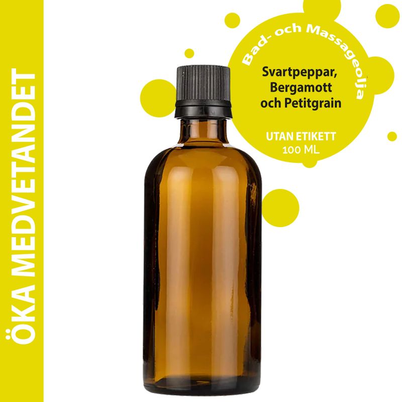 Masážny Olej na Posilnenie Vnímania - 100ml - Bez Etikety