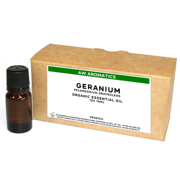 Pelargónia Bio Esenciálny Olej 10ml - Bez Etikety