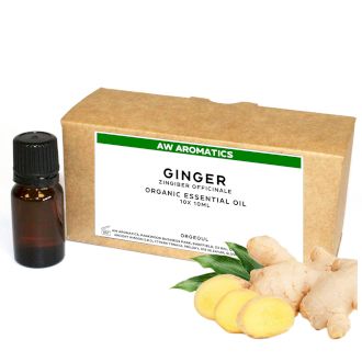 Zázvor Bio Esenciálny Olej 10ml - Bez Etikety