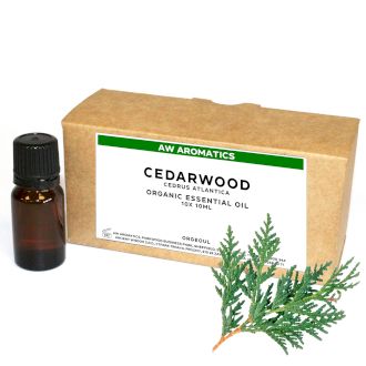Cédrové Drevo Bio Esenciálny Olej 10ml - Bez Etikety