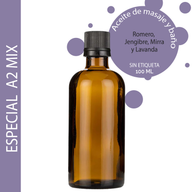 Špeciálny A2 Mix Kúpeľový a Masážny Olej - 100ml - Bez Etikety