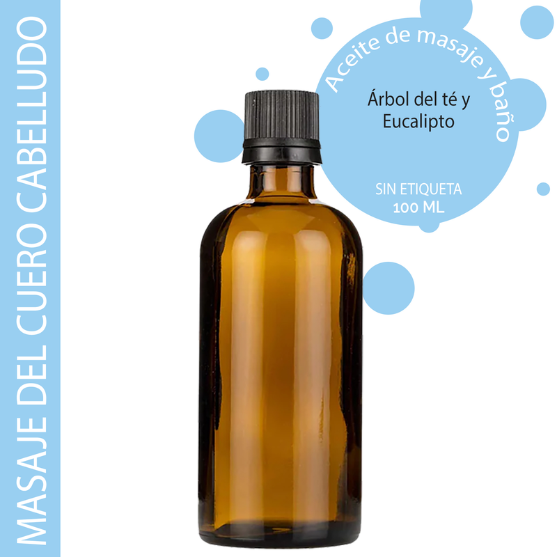 Kúpeľový a Masážny Olej na Pokožku Hlavy - 100ml -Bez Etikety
