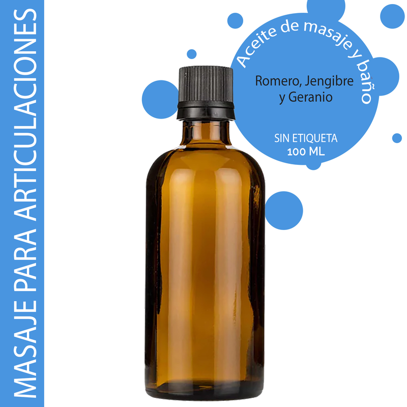 Kúpeľový a Masážny Olej na Kĺby - 100ml - Bez Etikety